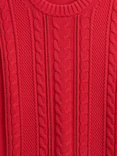 Image of Gap Women's Cable Crewneck Sweater