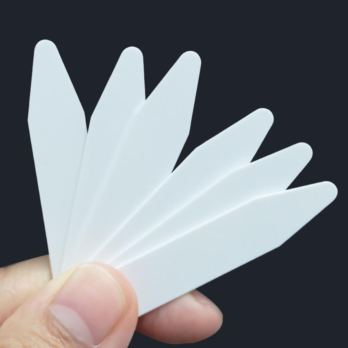 Collar Stays,Dress Shirt Collar Inserts,100 Pieces Collar Stays for Men's Dress Shirts,Invisible Collar Tabs (PVC, 2",2.2",2.4",2.6")