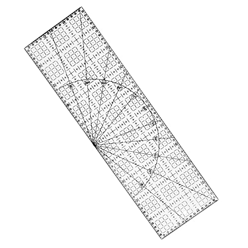 Régua 15X50cm Acrílico Para Artesanato Patchwork Scrapbook