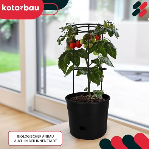 Tomatentopf Kotarbau Tomatenturm 115 cm mit Rankhilfe für Tomaten