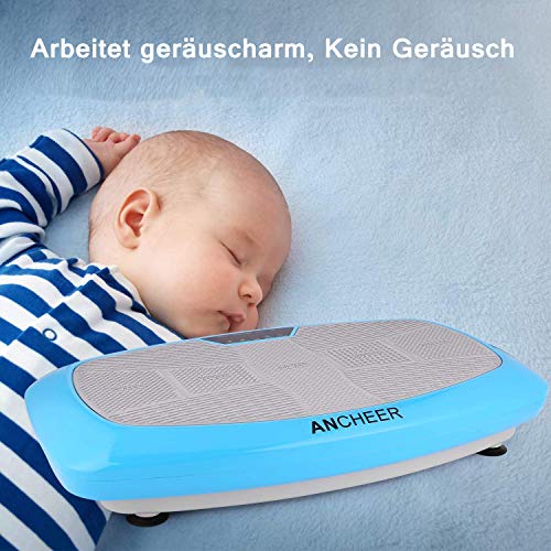 ANCHEER 3D Vibrationsplatte mit Rutschsicherer Trainingsfläche Fitness Ultraflache mit Leisem Motor, VibroShaper… – Bild 5