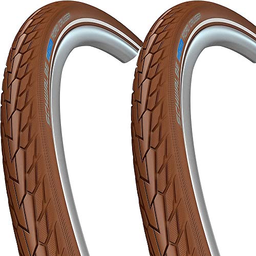 Schwalbe 2X Reifen Road Cruiser HS484 Draht 28x1,6 42-622 TS Ref. SBC braun