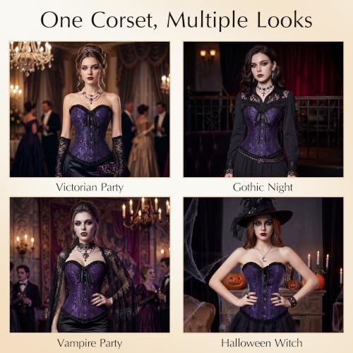 Image of frawirshau Women's Overbust Costume Corset Renaissance Victorian