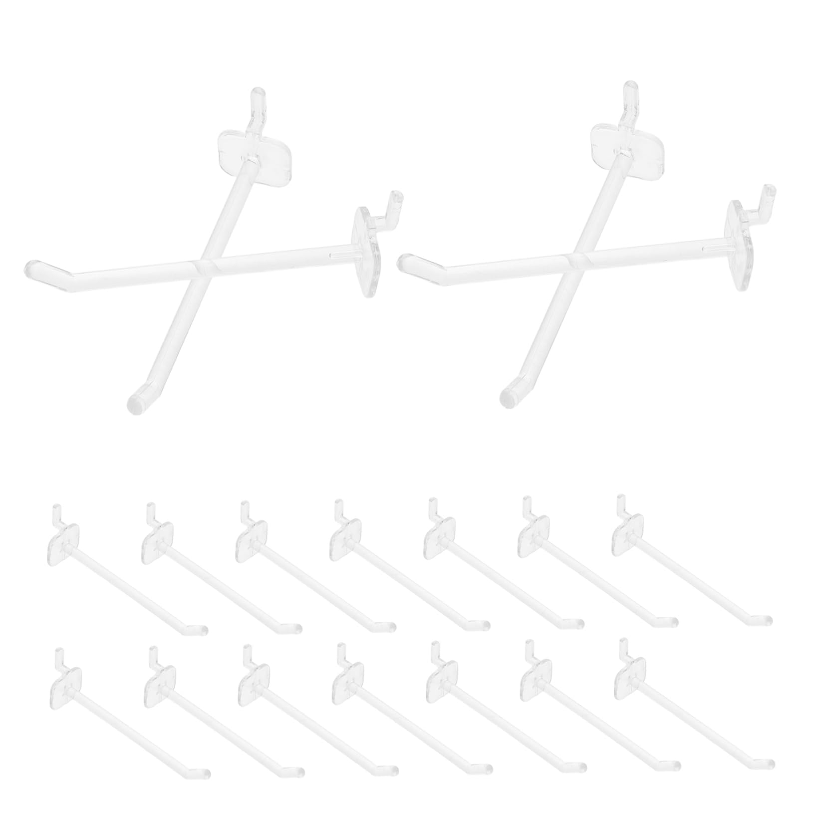 Garneck Peg Board Hooks for Hanging Tools 50pcs Plastic Hook Display Board Retail Shelving