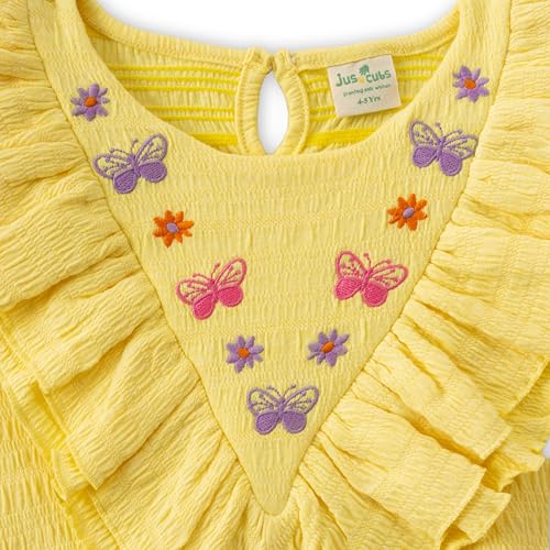 Jus Cubs Girls Jersey Toddlers Embroidered Tops - Yellow (in, Age, 4 Years, 5 Years, Yellow) - Image 3 thumbnail