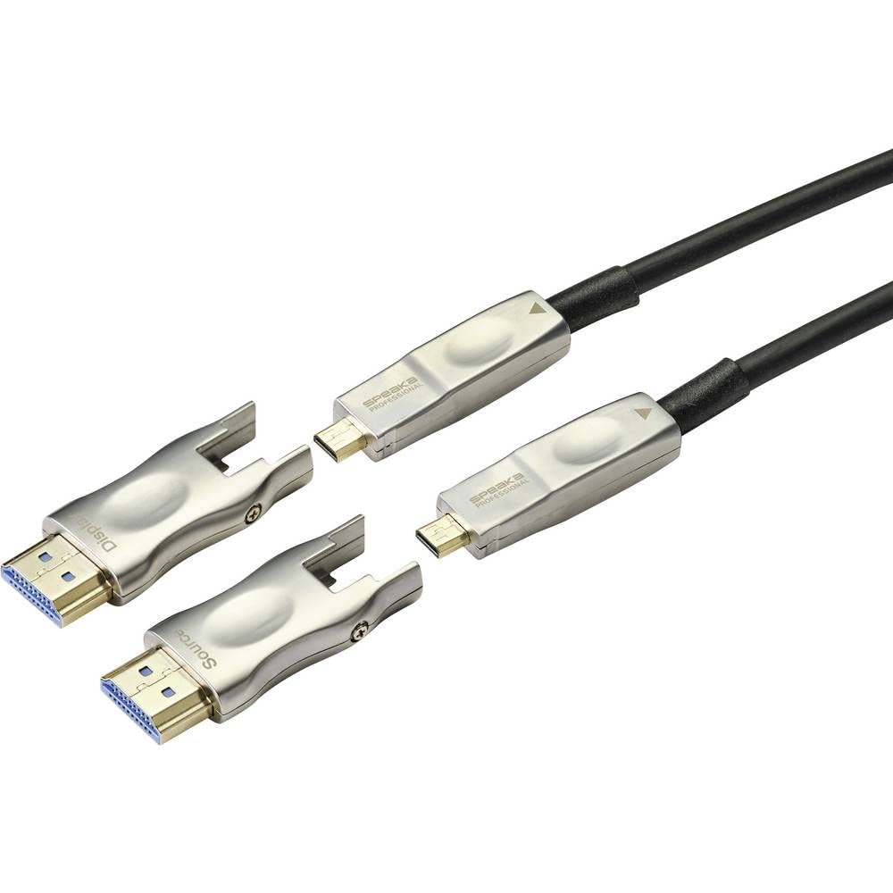 Speaka Cavo adattatore HDMI professionale HDMI A, connettore HDMI Micro D, connettore HDMI A, connettore HDMI Micro D maschio 20.00