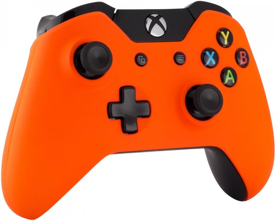 Soft Touch Orange Front Housing Shell Faceplates for Xbox One Standard Controller