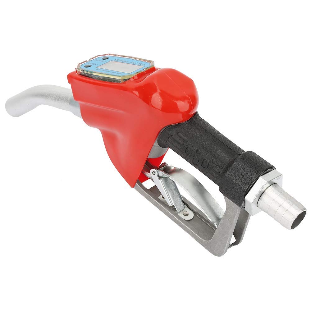Pistola Gasolio Automatica AC-15A, Pistola per carburante con ugello erogatore misuratore di flusso, per contatore Carburante Ugello, per carburante per benzina, diesel, gasolio