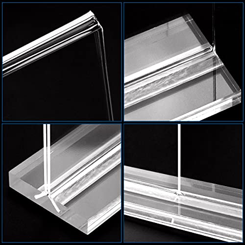Tkonline 3 Pack 8.5X11 Acrylic Sign Holder Clear Table Signs Stand, Double Sided T Shape Plastic Frame Flyer Holder For Picture Paper Card Ofiice Home Menu Retail Show Fair Restaurant #TOP2