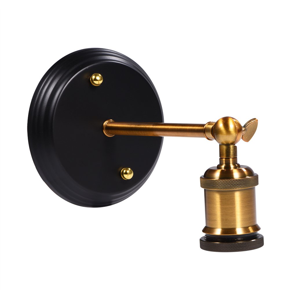 Lampada Da Parete Vintage In Corda E Ferro – Stile Industriale Con Attacco E27 – Perfetta Per Corridoio, Cucina O Bar