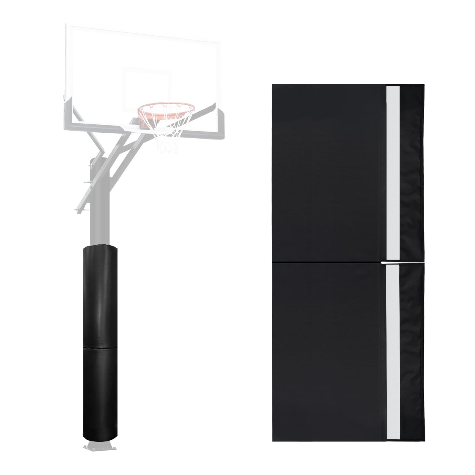 VANCL Basketball Pole Padding 72" Heavy Duty Safety Pad for 3-5" Round Poles, Waterproof & Durable – Gym, Garage, Playground Protection