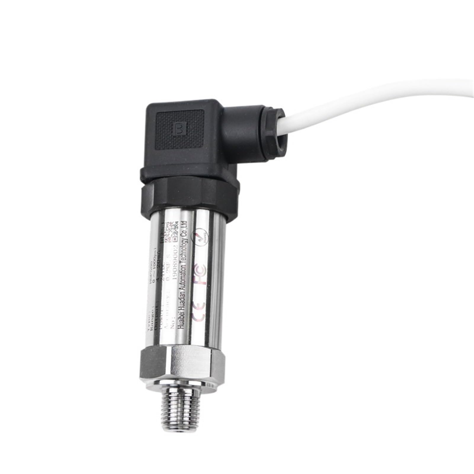 Transmisor de presión de manómetro de vacío 4-20mA 25mpa 0 5V Sensor de presión de agua absoluta de 1/4"(0-10Mpa RS485)