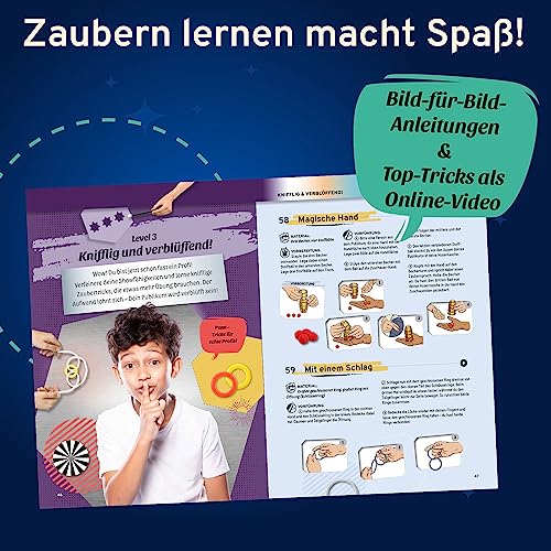 Kosmos Magic Die Zauberschule - Gold Edition,75 Zaubertricks und Illusionen – Ansicht 4
