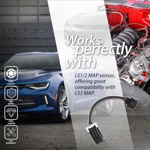 XTPTFABS 558-416 Main Harness Fuel Wiring Harness Adapter/MAP Sensor Adapter Harness Compatible with LS3-style MAP Sensor Adapter(1PCS)