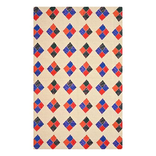 Image of India 00% Cotton Single Bedsheet with 1 Pillow Cover | 240 TC Pure Cotton Flat Bed Sheet | Traditional Jaipuri Printed Bedding Set | Soft & Breathable | 60 x 90 Inch (Cream & Royal Blue)