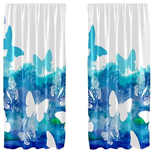 Rideaux papillon bleu pour protéger votre intimité