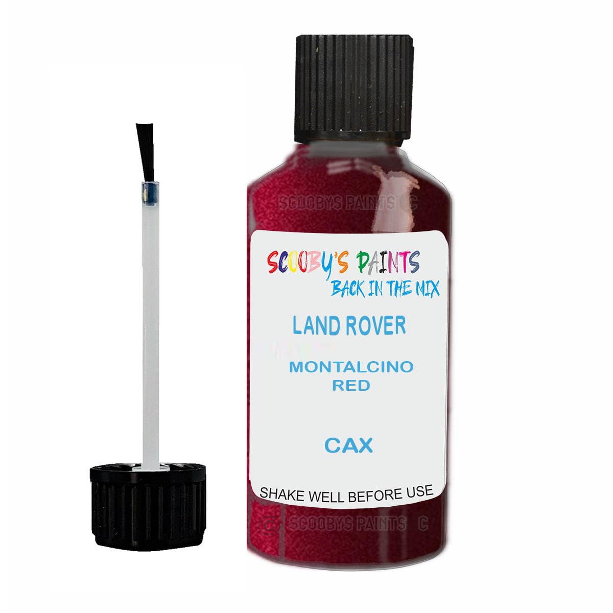 Scoobys Paints Back In The Mix Montalcino Red Touch Up Paint For Land Rover Cax Metallic