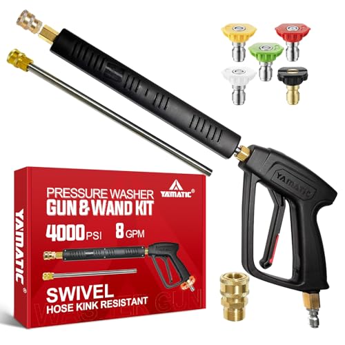 YAMATIC Pressure Washer Gun Wand with Swivel 3/8