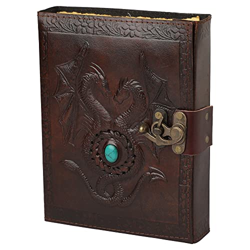 CARTA VINTAGE :: OVERDOSE Vintage Leather Journal è realizzato con carta vintage unica che sembra essere stata estratta dalla storia. Amerai la carta vintage fatta a mano dall'aspetto antico (120 pagine) che è unica per i nostri diari vintage.