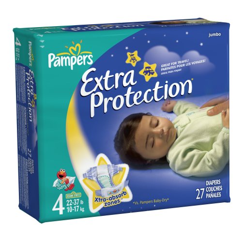 Pampers Extra protection diapers size 4 (22-37 lb) jumbo pack (037000262411)