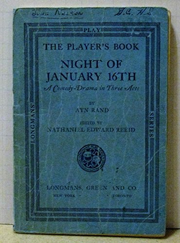 Night of January 16th: A Comedy-Drama in Three ... B00DSKUQT4 Book Cover