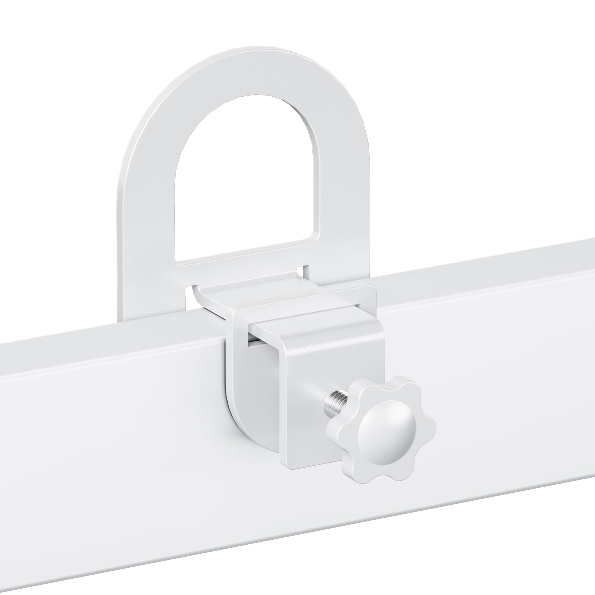 Sujeta Colchones Antideslizantes Juego de 4 Soportes Ajustables para Marco de Cama Somier Metal Blanco