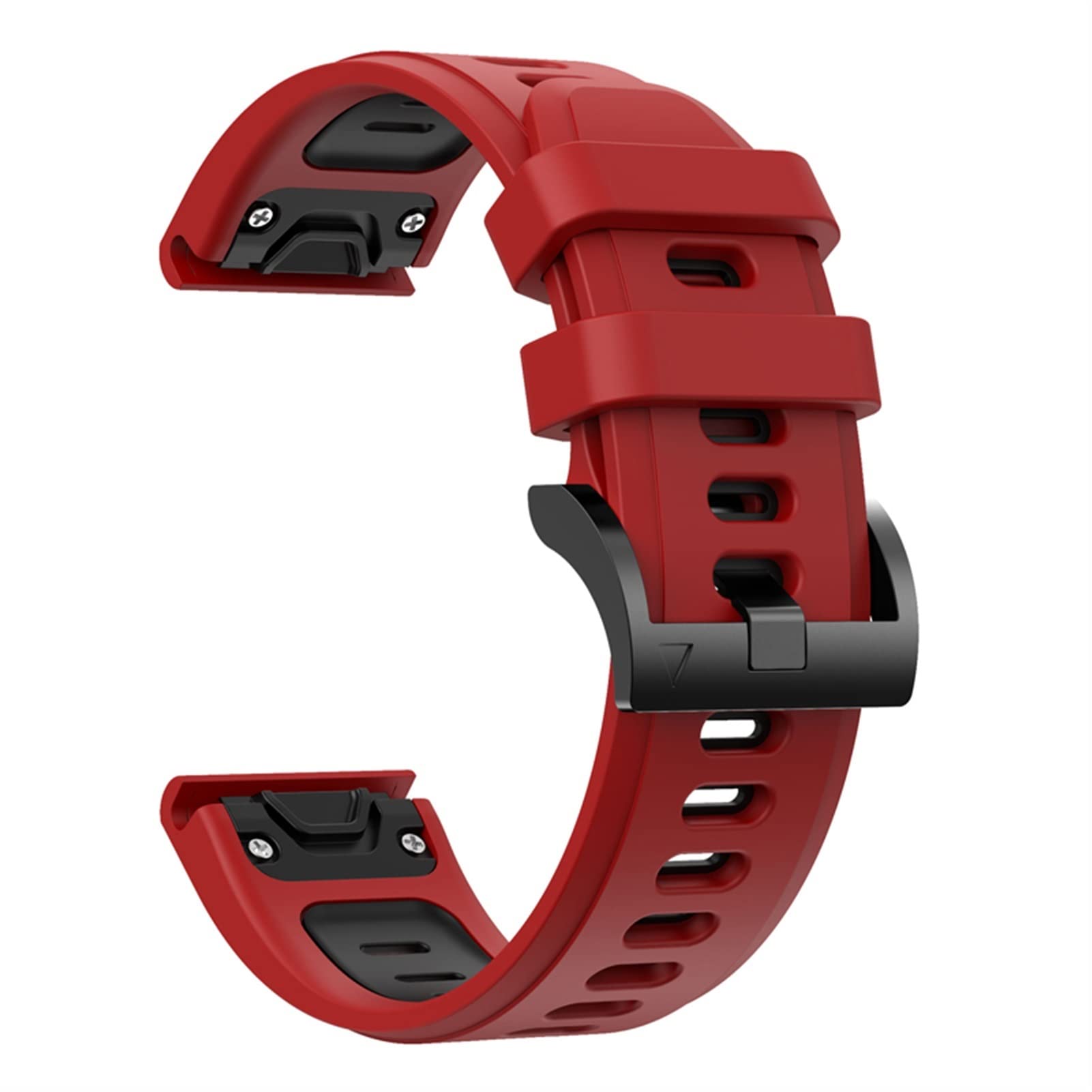 Silicone watchband pour Garmin Fenix 6 et 7 bracelet montre rouge 22mm