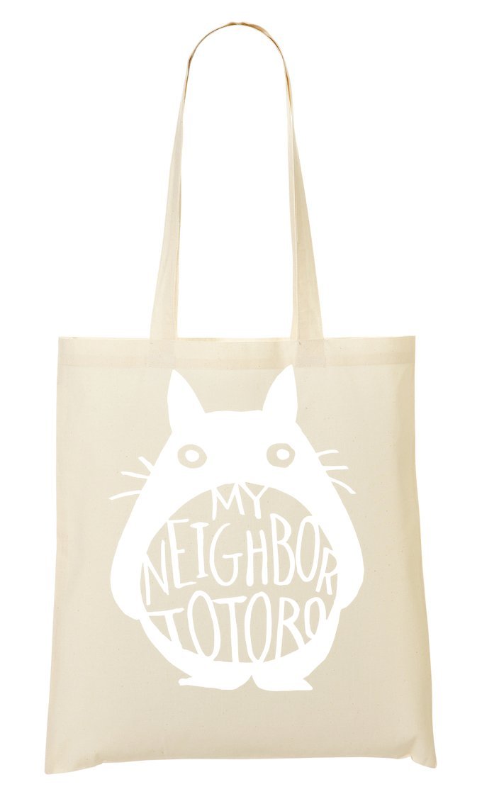 My Neighbor Totoro White Graphic Shopping Tote Bag