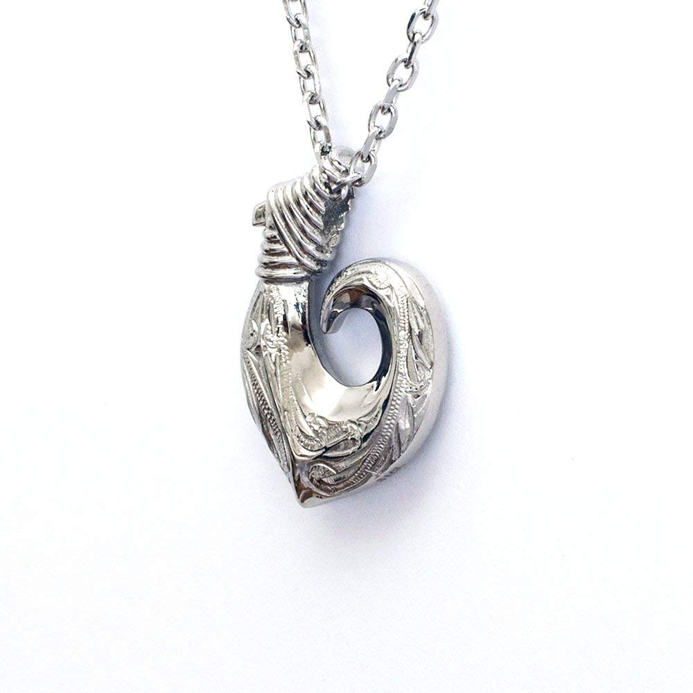 Hawaiian Fish Hook Pendant by Austaras - Strength and Prosperity Around Your Neck
