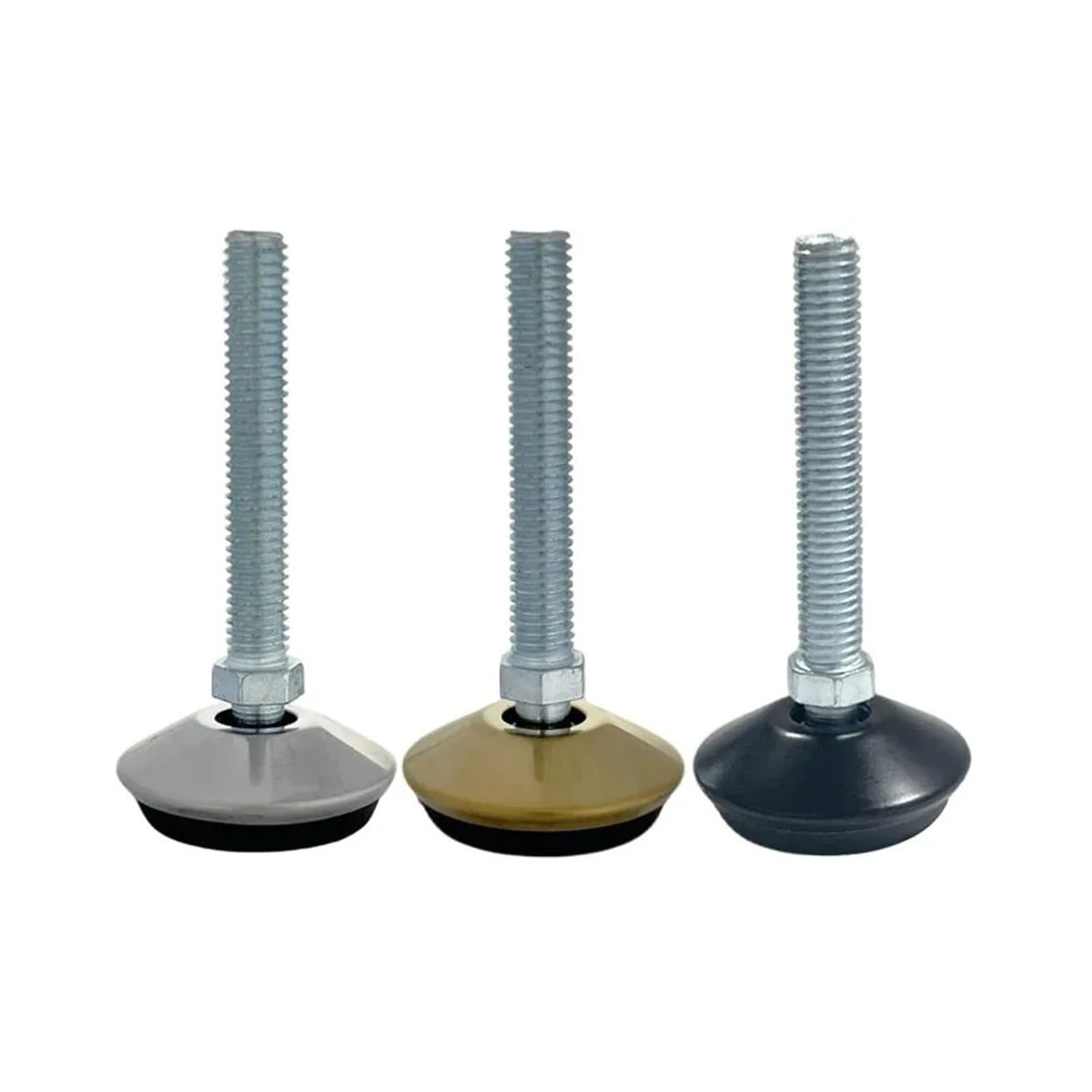 Piedini autolivellanti adjuble con viti M8/M10, altezza regolabile, design antiscivolo, perfetti per casa e ufficio, supporto pesante, facile da inserire