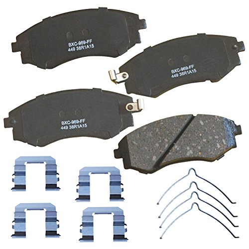 Image of Bendix Premium SBC449 Ceramic Front Brake Pads for Hyundai Elantra 2001-1992, Sonata 2004-1989, Tiburon 2000-1997