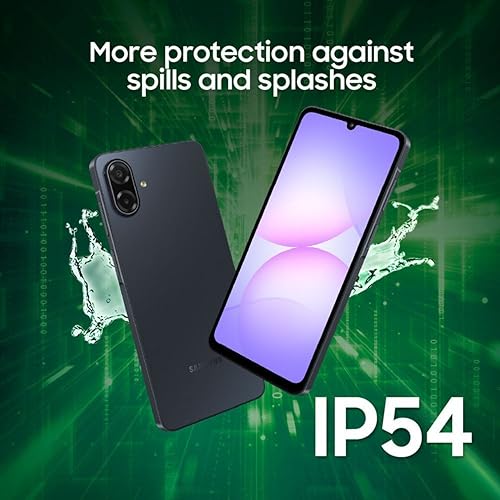 Image of Samsung Galaxy A07 5G (Black, 6GB RAM, 128GB Storage) | 6.7 inch HD+ 120Hz Display | MediaTek Dimensity 6300 | 50MP + 2MP Rear Camera | 6000 mAh Battery