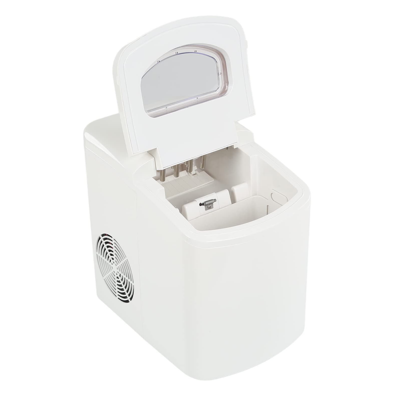 Máquina para Hacer Hielo Tipo para Encimera, 9 Cubitos de Hielo en 9 Minutos, 10 Kg en 24 Horas, con Autolimpieza, Ultrasilenciosa, 20-40 DB, para Bar en Casa (Enchufe europeo 220V)