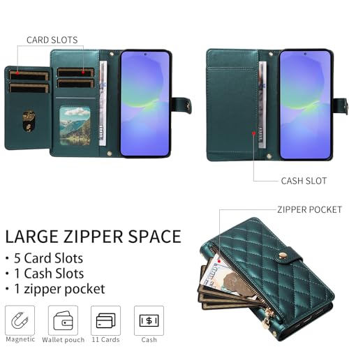 Coque Samsung Galaxy A36 5G Asuwish avec fermeture éclair et verre trempé