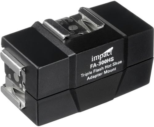 Impact fa-300hs triple-flashホットシューアダプタマウント(6パック)