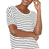 Amazon-Brand-Daily-Ritual-Womens-Jersey-Rib-Trim-Drop-Shoulder-Short-Sleeve-Scoop-Neck-Tunic-Shirt Amazon Essentials Women's Jersey Relaxed-Fit Short-Sleeve Drop-Shoulder Scoopneck Tunic (Previously Daily Ritual), Navy White Stripe, Small