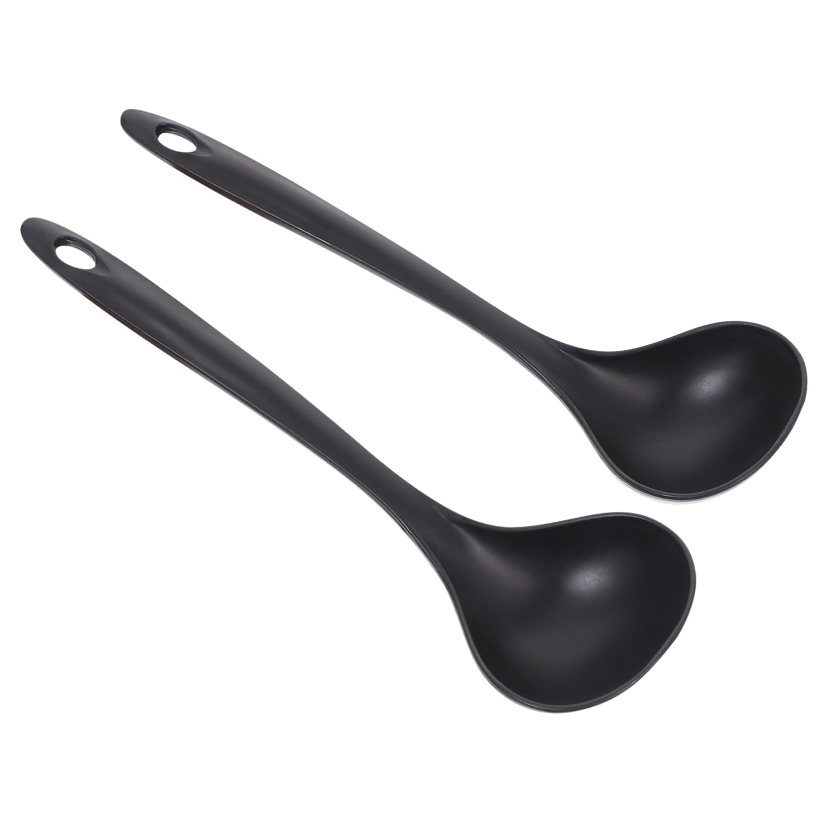 AUTSUPPL 2pcs Long Handle Soup Spoon Hot Pot Rice Scoop Utensils Ergonomic Design for Kitchen Use for Mixing and Serving Soups Noodles and Sauces