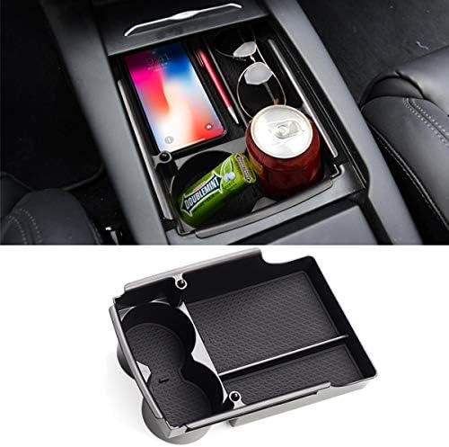Jaronx Compatible with Tesla Model X/S Center Console Organizer 2...