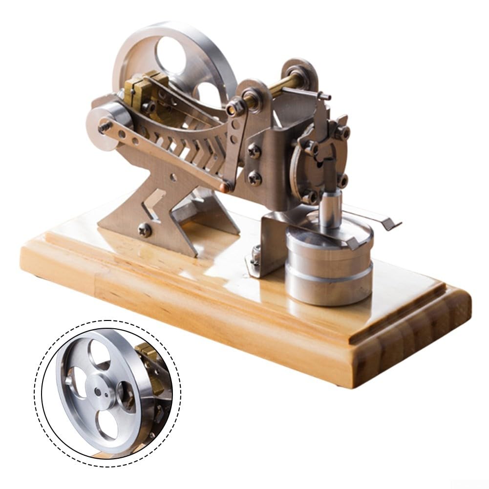 Modello di motore a vuoto Motore termico Kit esperimento scientifico fai da te Strumento di educazione fisica Motore a combustione Dimostrazione Metallo Assemblaggio meccanico Apprendimento