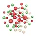 Darice Green/Red/Champagne, Floral Filler Balls, 54 Pieces