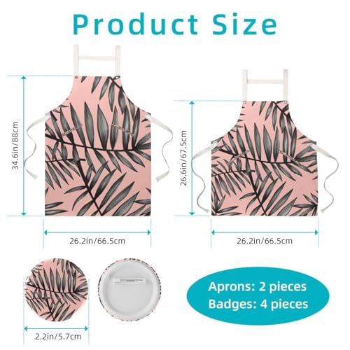 Tablier de cuisine anti-tache avec broches d'ajustement