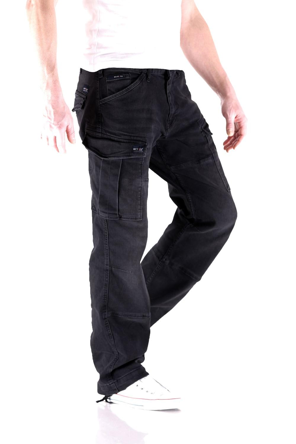 Big Seven Brian Antic Black Cargo Herren Jeans Hose