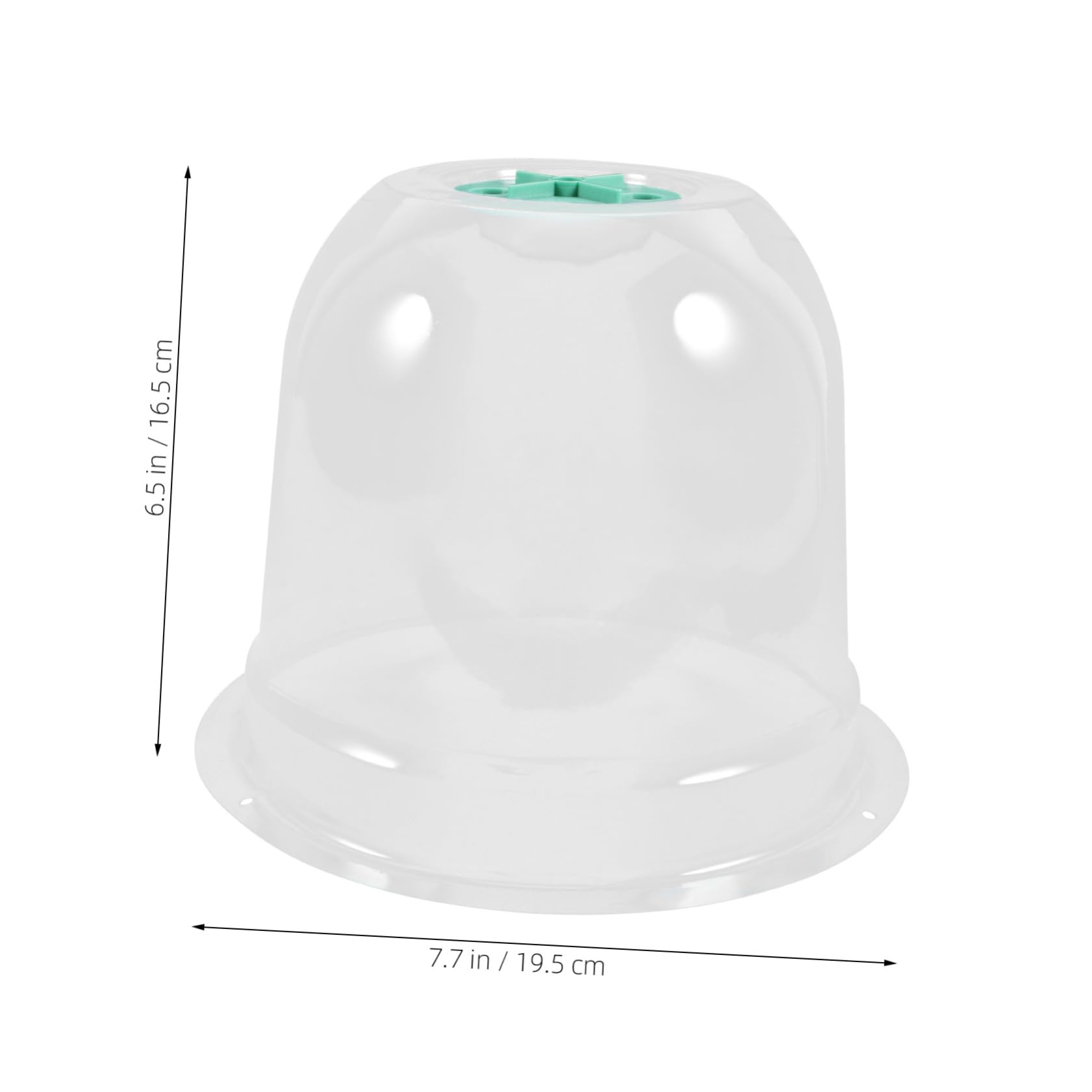 BESTonZON 2pcs Greenhouse Cloche Dome Clear Plastic Seedling Nursery Cover for Outdoor Plants Temperature Control Airflow for Healthy Growth for Flowers Vegetables and Herbs