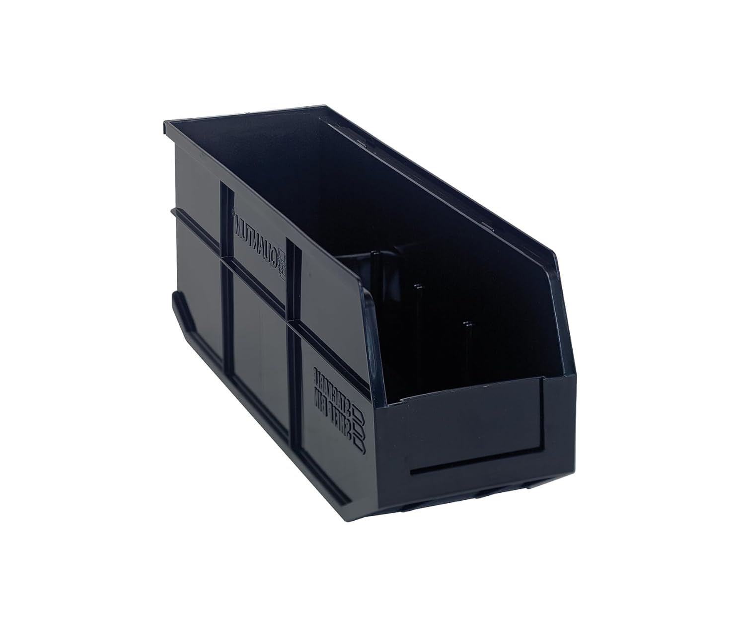 Quantum Storage K-SSB461BK-5 5-Pack Stackable Plastic Shelf Bin, 18" x 6" x 7", Black