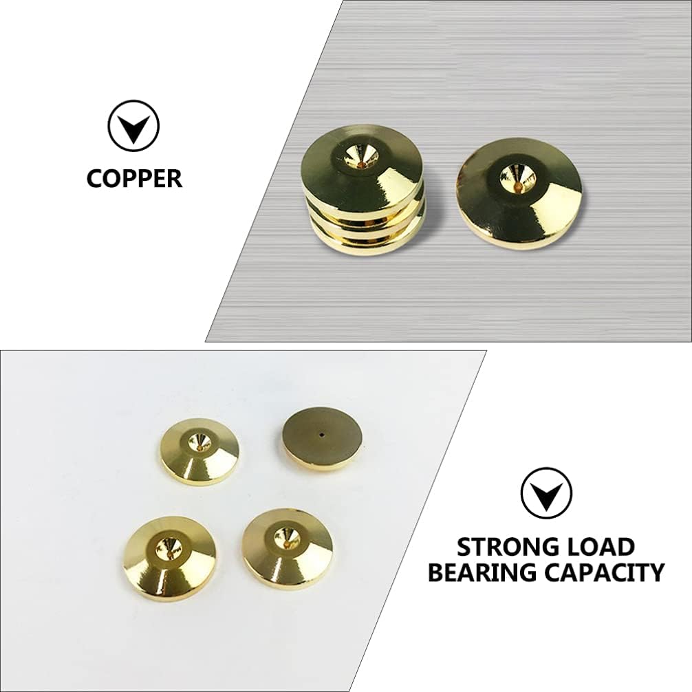 FARUTA 4PCS Speaker Spike Stand Anti- Anti- Vibration Amplifier Base Pad Mat : Electronics