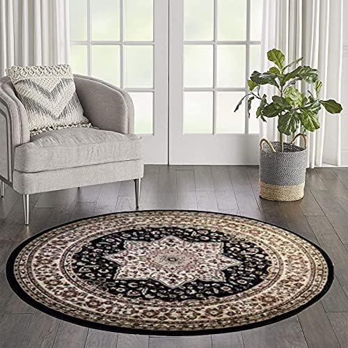 renoazul® Turkish Rugs Living Room Extra Large Mat - 280 x 380 cm - Beige - Rome Traditional Vintage Rug Floral Pattern Wide Area Rug Carpet