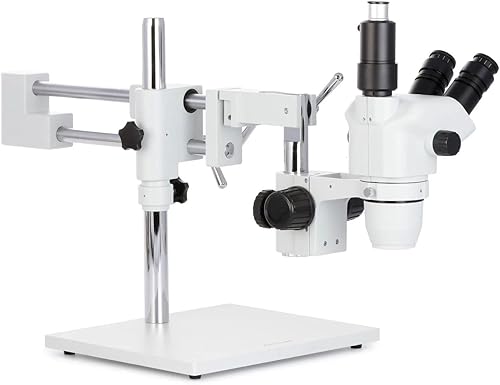 Miniatura 3 de AmScope ZM-4TNW3Professional trinocular zoom microscopio, EW10X estéreo y EW25X Oculares, 2X -225X Ampliación, 0,67x -4.5X Zoom lente, iluminación