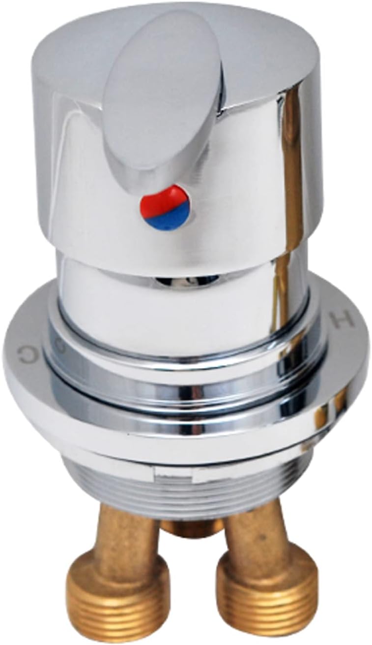 Splited Shower Mixer Chrome Brass Shower Mixer Tap Diverter G1/2" Connector Cold And Hot Water Shower Mixer Valves For Bathroom,Inlet Valve Switch