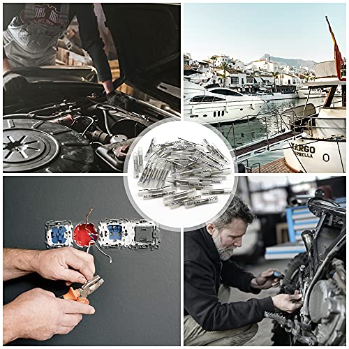Image of 100 Pcs Clear Heat Shrink Butt Connectors, 26-24 AWG Marine Grade Insulated Crimp Wire Connectors, Waterproof Electrical Connectors Butt Splice for Boat Truck Wiring