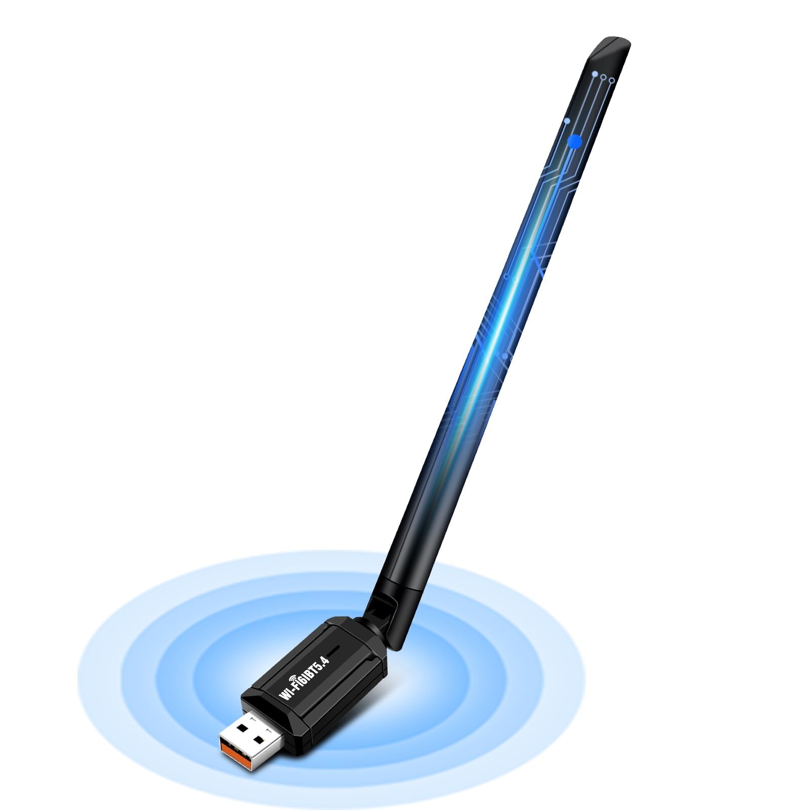 ZHITING AX900M 2 en 1 WiFi Bluetooth Stick USB Dual Band 2.4 GHz/5 GHz con antena 5DBI, dongle Bluetooth 5.4 para PC/ordenador/portátil, compatible con Windows 11/10